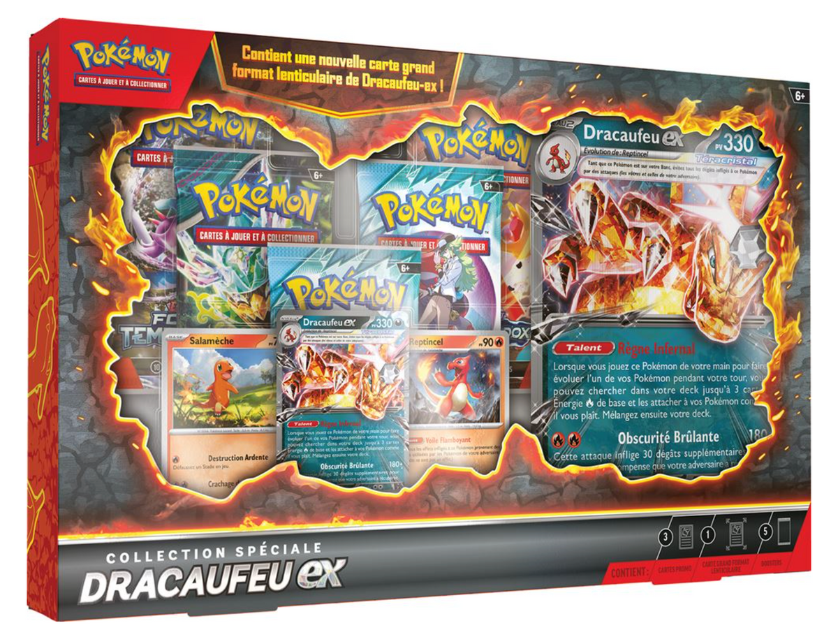 Coffret Dracaufeu ex 5 boosters
