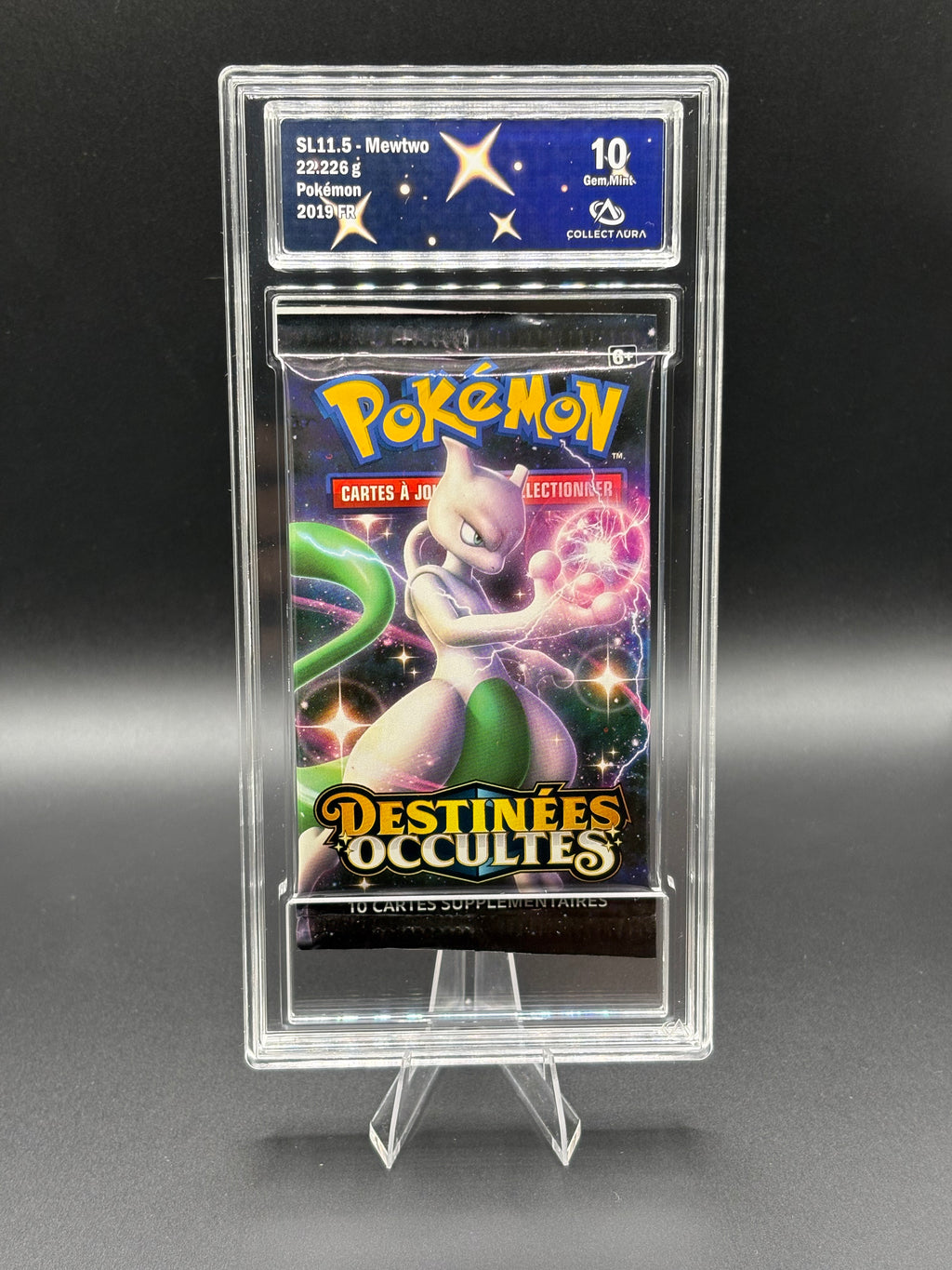 Booster gradé CA 10 - SL11.5 Destinées occultes - Mewtwo